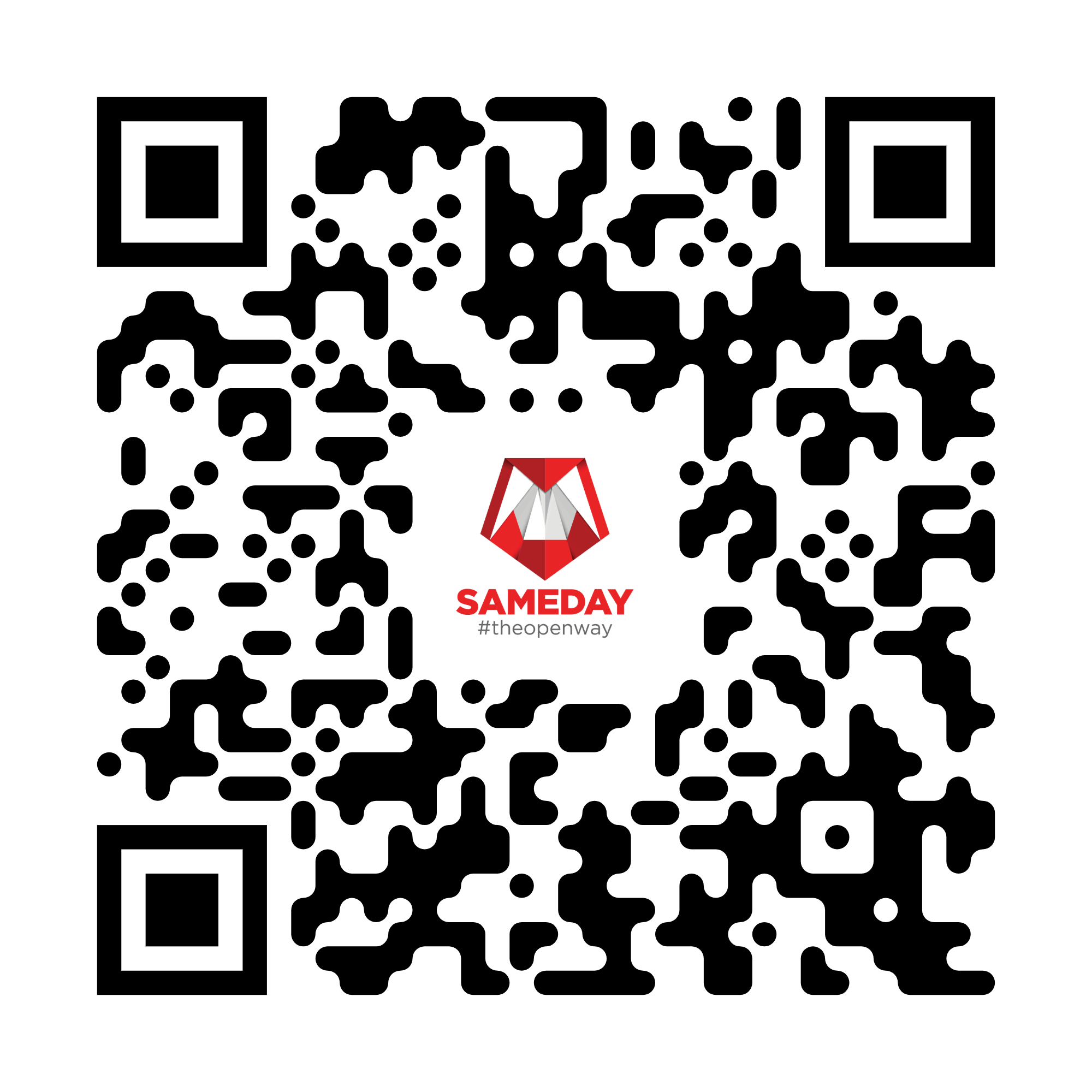 Cod QR pentru descărcarea aplicației SAMEDAY